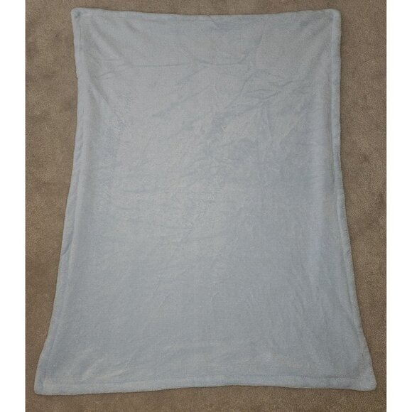 Clouds Blue Embossed Baby Blanket 29x39 Soft Fleece - Picture 6 of 7